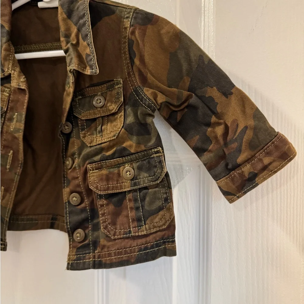 Wrangler Camouflage Cargo Military Jacket 100% cotton - Picture 2 of 5